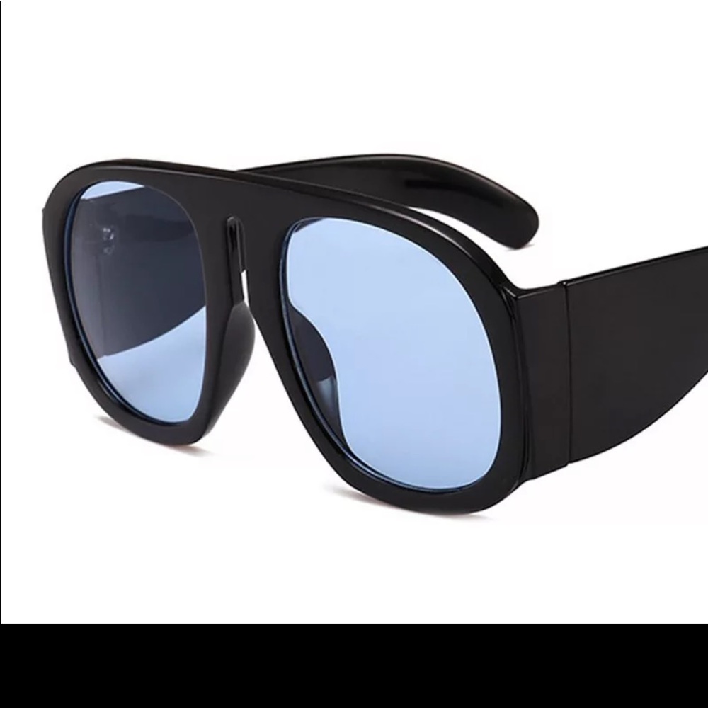 Black/Blue Lux Fashion Sunglasses